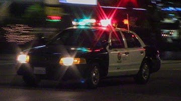 LAPD Olympic Unit Responding Code 3 (Unitrol Omega 90 Siren)