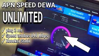 GILA 840 Mbps! APN Unlimited Speed Dewa - Telkomsel Indosat Smartfren XL Axis Tri byU