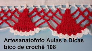 Barrado em crochê tema Natal DESTRO - CROCHÊ Natal natalino gorro