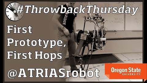 ATRIAS Robot: First Prototype, First Hops