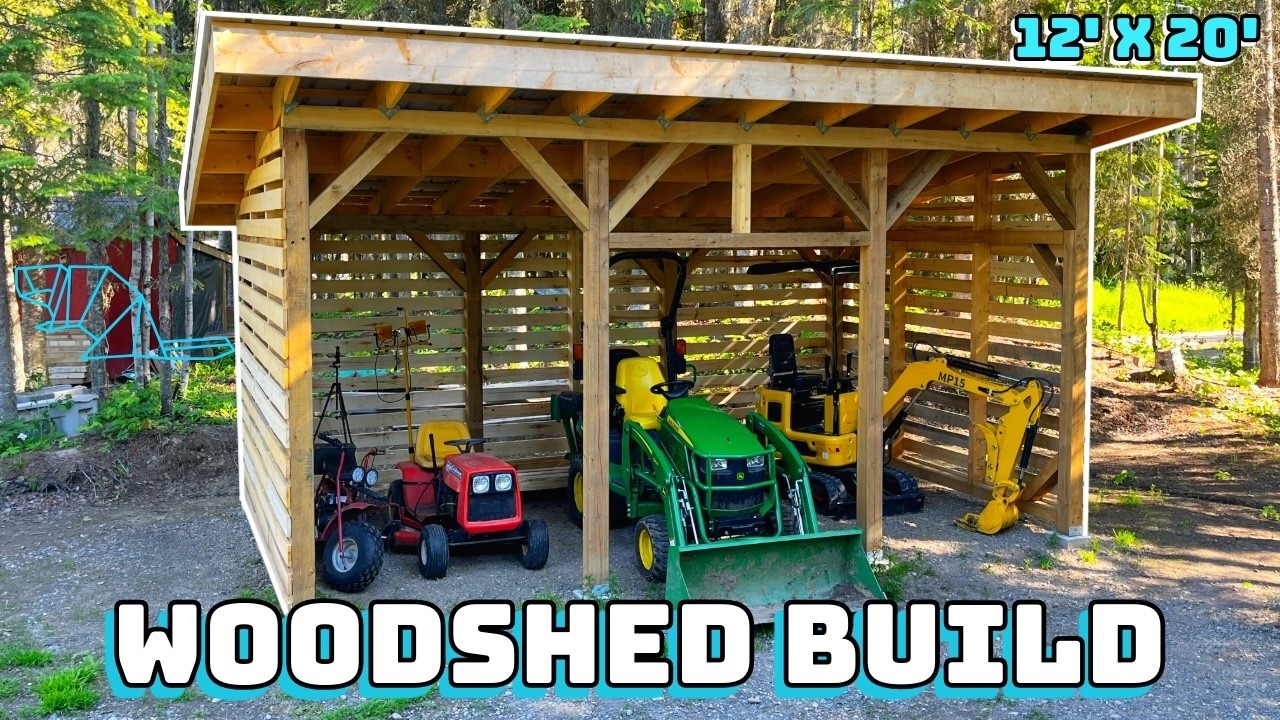 BUILDING A WOODSHED [FULL BUILD]