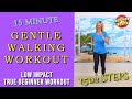 Walk at home with a GENTLE WALKING WORKOUT | Low Impact & Safe for Seniors & Beginners