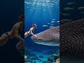 Meeting a Whale Shark | Ocean Depths #WhaleShark #OceanLife #UnderwaterWorld #shorts #youtubeshorts