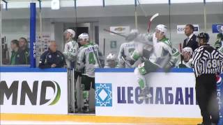 Salavat Yulaev @ Barys 09/04/14 Highlights / Барыс - Салават Юлаев 5:4