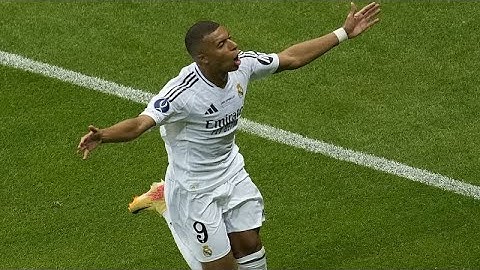 Kylian Mbappé scores on debut for Real Madrid in a 2-0 win over Atalanta