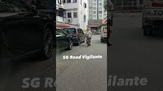 16mar2024 illegal parked toyota harrier #SNL6622L suffered hit & run from lorry reversing