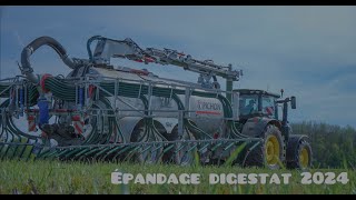 Epandage digestat 2024 (John Deere6250r/tonne Pichon)