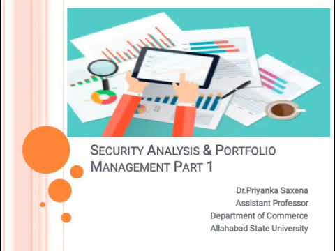 Security Analysis and Portfolio Management Part 1(M.Com)