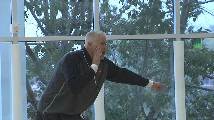 Coach Tinkle mic'd up for practice