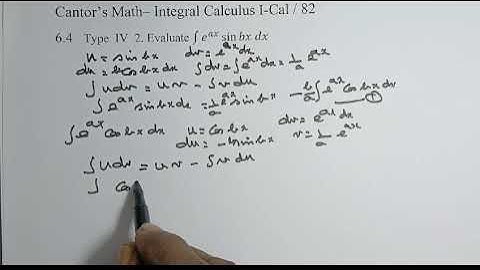 I-Cal I / Video 32 ( 82 ) Integral Calculus I - Integration by Parts Type IV #Integration by Parts