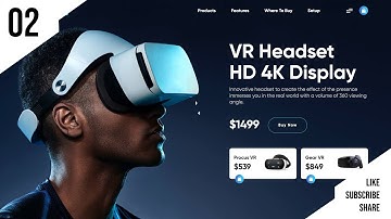 Virtual Reality Landing Page | Speed Code | HTML, CSS, Javascript | Code Art | #frontenddevelopment