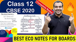 Economics Chapter 1  | National Income Notes Class 12 | Best Notes for 100/100 | CBSE 2021 Boards 