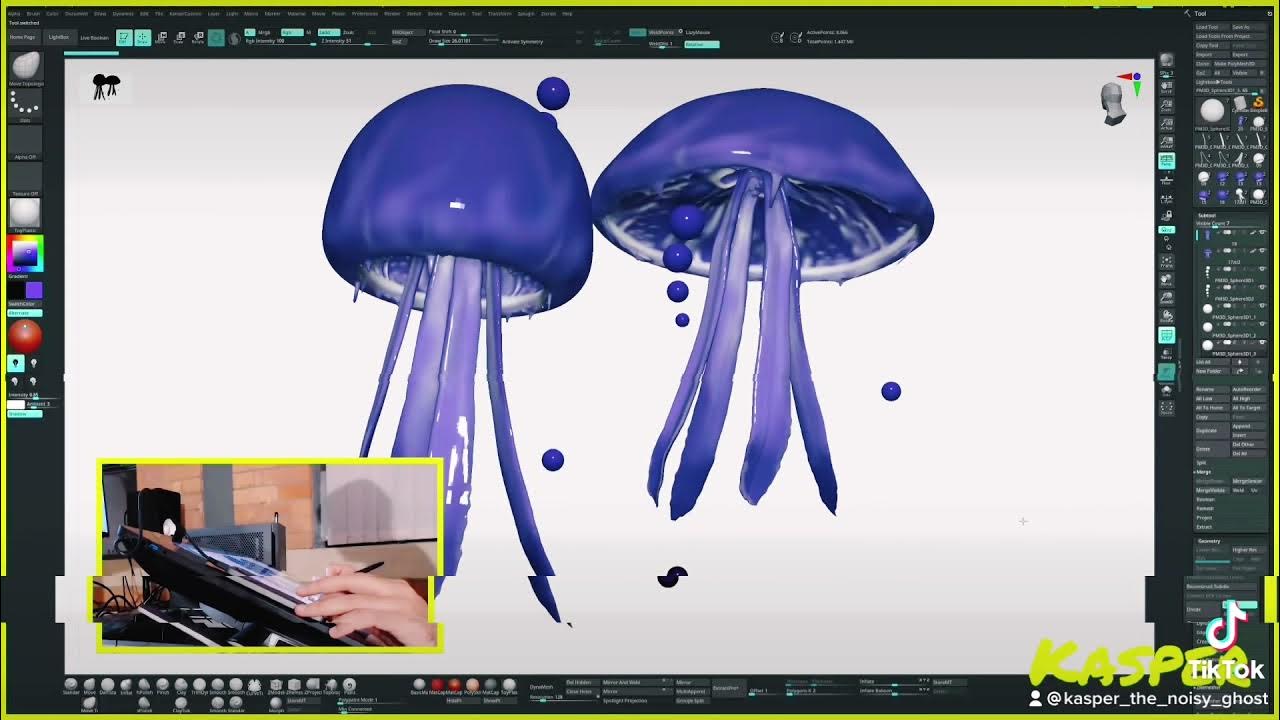 jellyfish zbrush