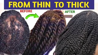 HAIR THICKNESS - HOW TO GET AND GROW THICK VOLUMINOUS HAIR|INCREASE YOUR HAIR VOLUME|NATURAL 4C HAIR