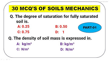 Soil Mechanics Objective Type Questions And Answers | MCQ | Exam Help Center | (Part-1)