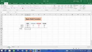 How to Add, Subtract, Multiply and Divide in Microsoft Excel