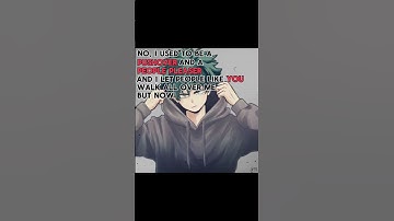 This is them if bakugo didn’t apologize or if Deku didn’t accept his apology #mha #bakugoukatsuki