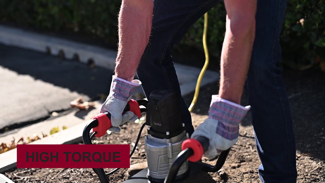 85060 XtremepowerUS 1500W Industrial Electric Post Hole Digger YouTube