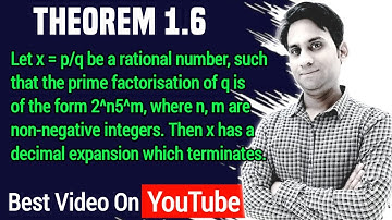 Theorem 1.6 | Real Numbers | NCERT Class 10 Maths Chapter 1 | Let x = p/q be a rational number, such