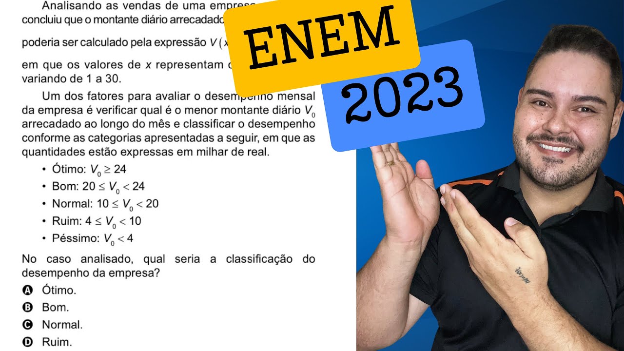 Analisando as vendas de uma empresa, o gerente concluiu que o montante ...