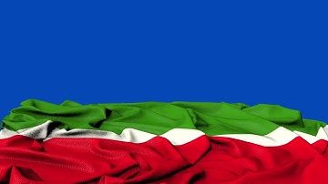 🚩Republic of Tatarstan  Flag Laying Flat | GREEN SCREEN & CHROMA MATTE🚩