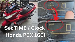 Adjust the Clock on Honda PCX 160i