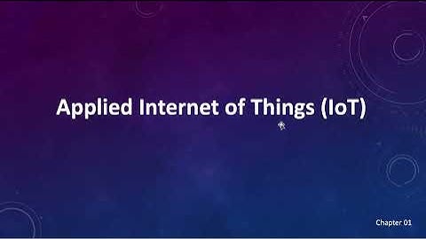 Applied IoT Lecture 01