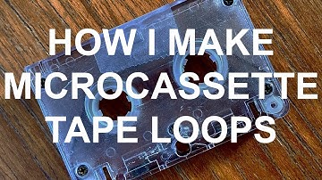 How I Make Microcassette Tape Loops for Music and Sampling