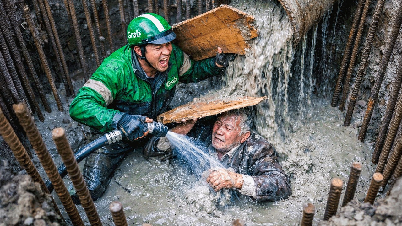 Tỷ Phú Bị Cháu Ruột Gài Bẫy Dưới Hố Móng – Anh Xe Ôm Dùng Vòi Nước Cứu Mạng Thần Kỳ