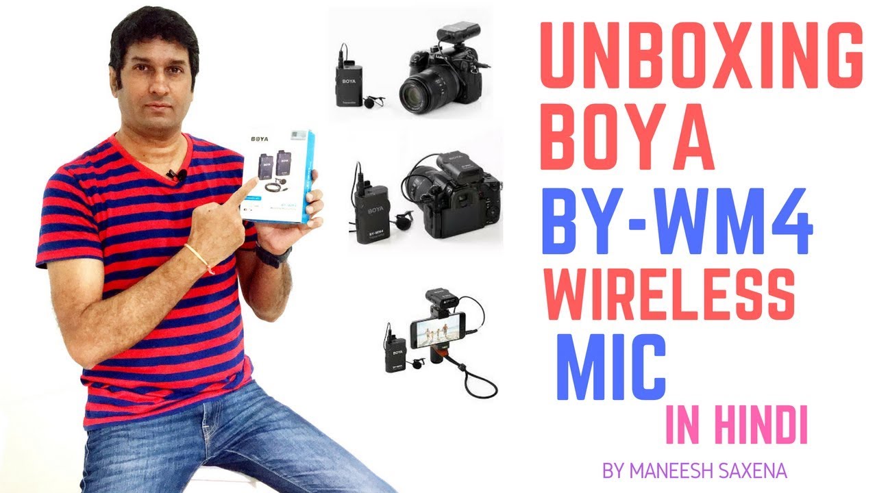 Unboxing and testing Boya wireless mic Hindi YouTube