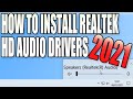 How to install realtek audio drivers in windows 10 tutorial