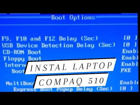 cara setting bios laptop compaq 510