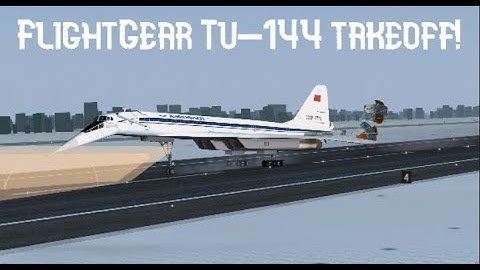 Tu-144 Takeoff Sheremetyevo | FlightGear | 60 FPS Ultra Settings