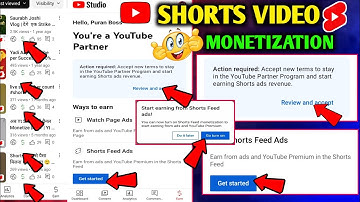 Youtube Shorts Monetization | Action required: Accept new terms stay in the Youtube Partner Program