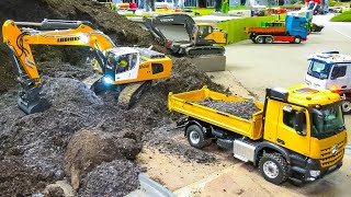 Fantastic XXL RC Construction Site RC Excavators Dump Trucks Wheel Loader Dozer Tractors RC Vehicles