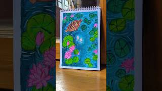shapla pukur painting tutorial 🪷. #asthetic #painting #watercolor #lily #views #viralvideo