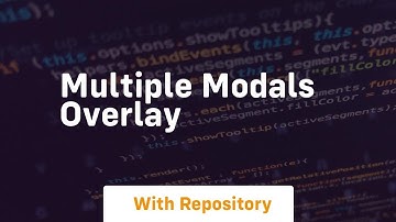 multiple modals overlay