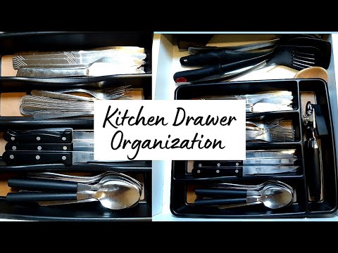 Kitchen Drawer Organization Ideas|How to Organize the Utensil Drawer