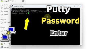 How to enter password in putty terminal | password not entering in putty