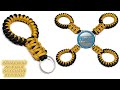 Super Fast &amp; Easy How to Make a Paracord Key Fob Keychain Key Ring Snake and Cobra Knot Tutorial