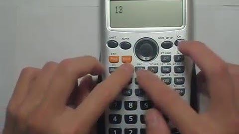 CASIO fx-50FH 自我檢測功能 (Self Test)