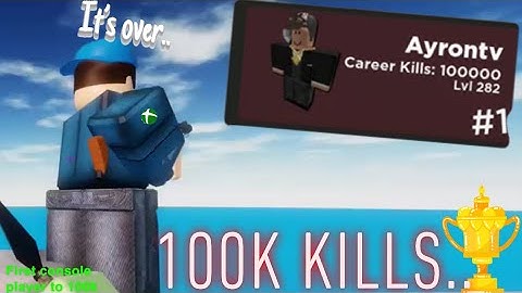 100,000 KILLS ON ARSENAL! FIRST CONSOLE PLAYER TO REACH 100K KILLS! | ROBLOX