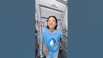 When you flush airplane toilets