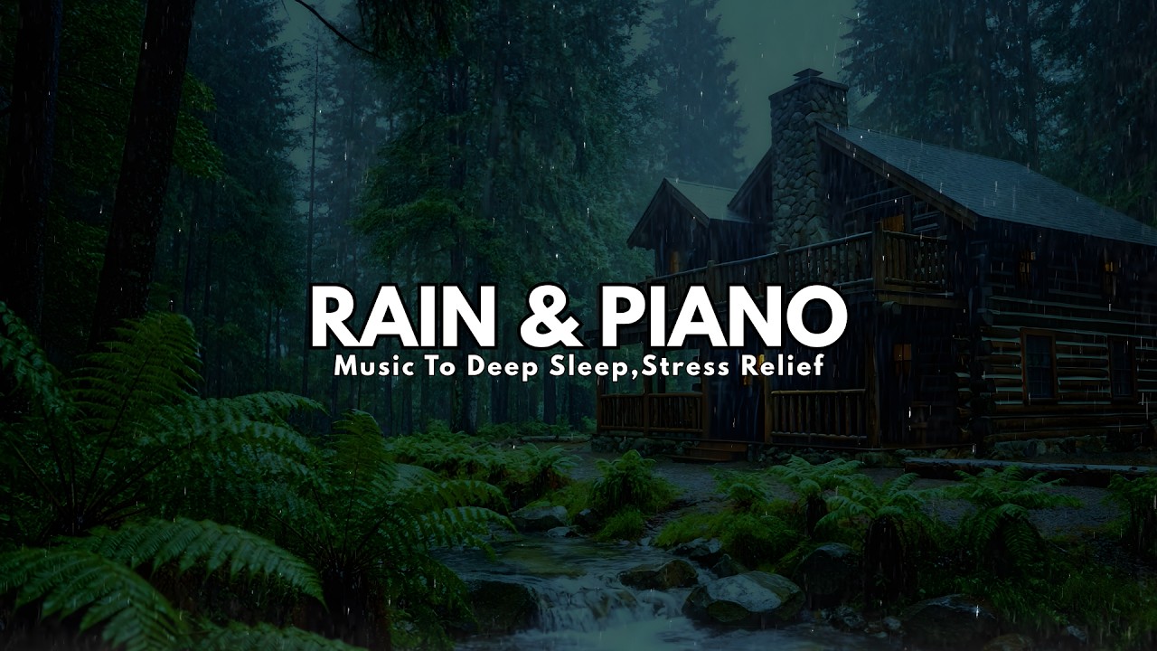 FALL INTO SLEEP INSTANTLY – Rain & Piano Music for Deep Sleep and Insomnia Relief