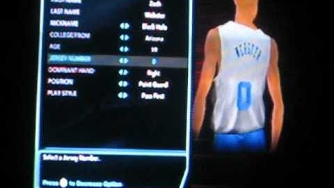 NBA 2K10 My Player Creation