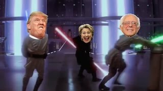 Trump Vs Hilary Star Wars Obi Wan Qui Gon Ginn Vs Darth Maul Parody