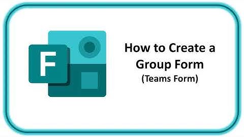 MS Forms - Group Forms