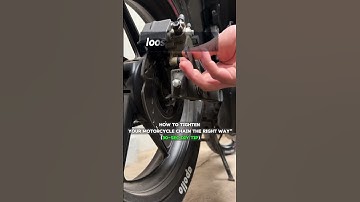 How to Tighten Your Motorcycle Chain the Right Way" (30-sec DIY tip). #chain #bikelife #shorts
