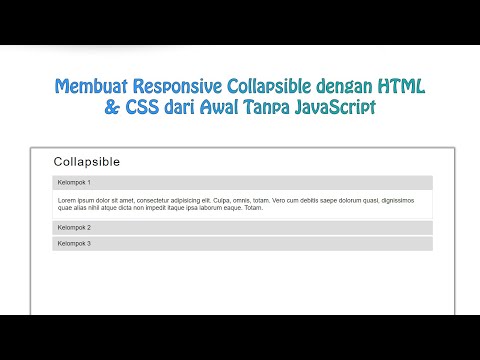 Membuat Responsive Collapsible