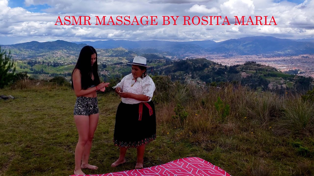 ASMR Full body mssage by Rosita María, soft voice & whispering for sleep at one. ASMR ON LINE